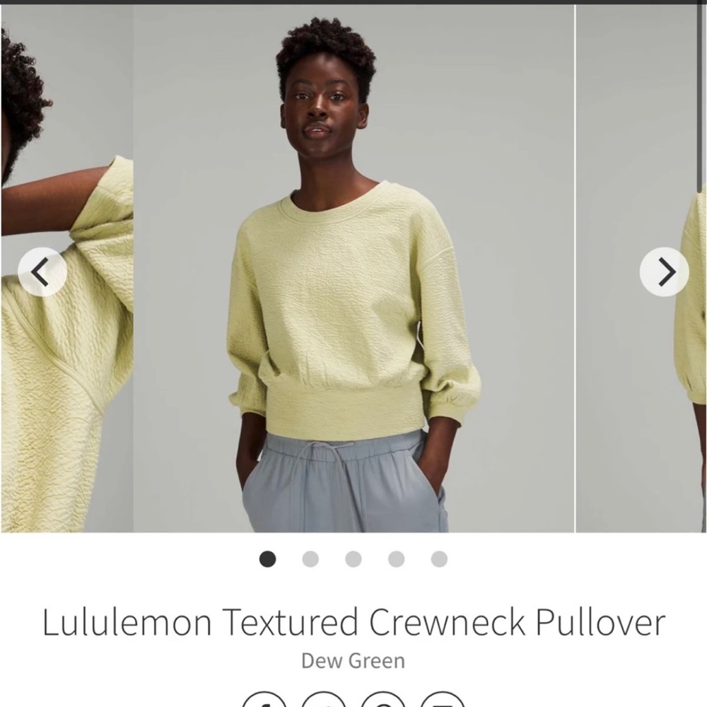 Lululemon Textured Crewneck Pullover